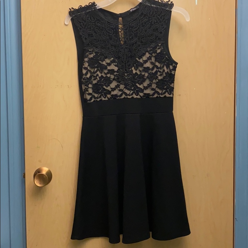 Black lace dress